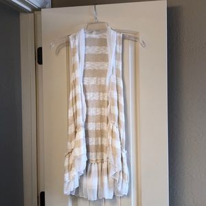 Cute Flowy Striped Vest!